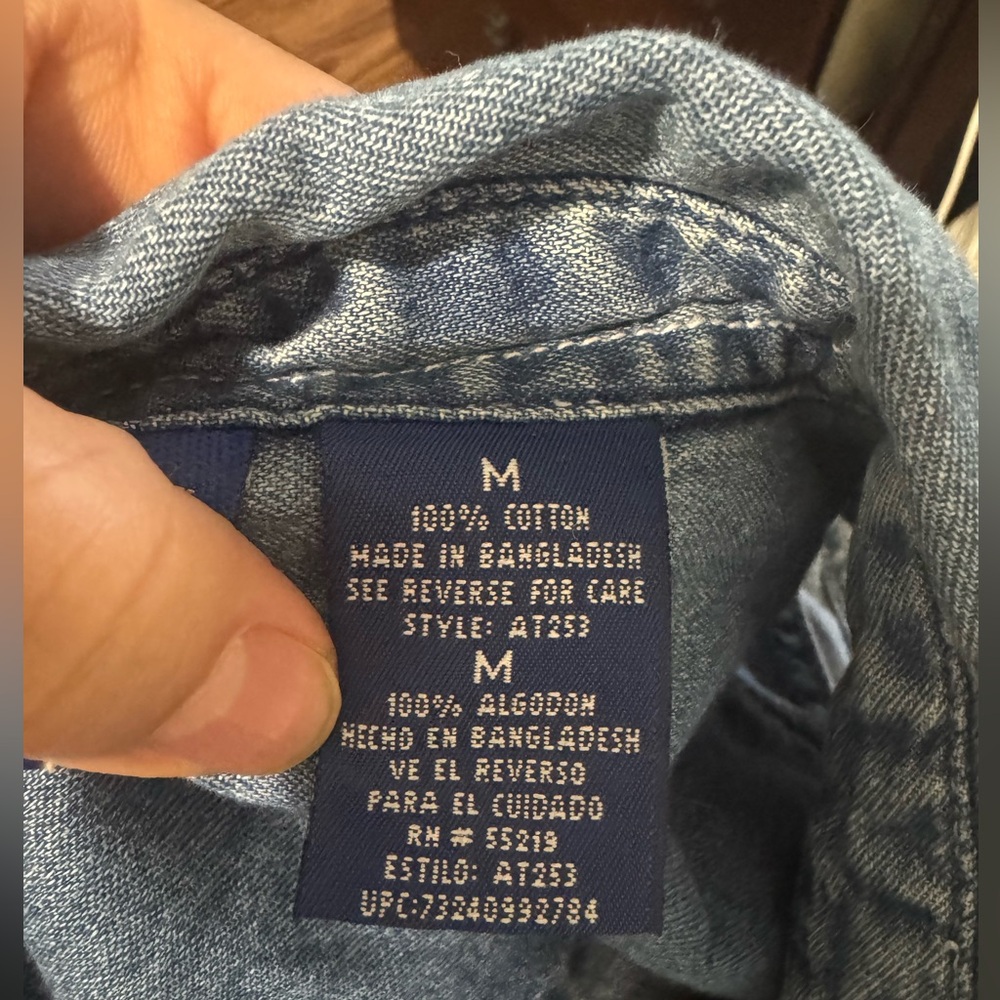 Disney Blue Button Down Shirt - Picture 5 of 6